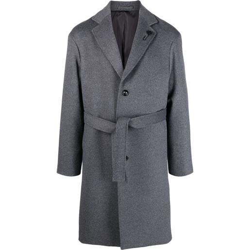 Lardini cappotto con cintura - grigio