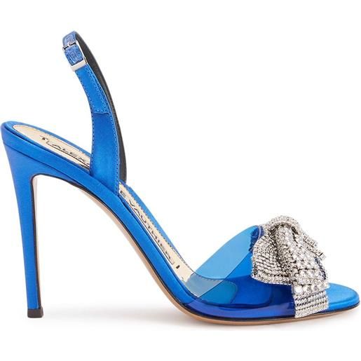 Alexandre Vauthier sandali con cristalli 105mm - blu