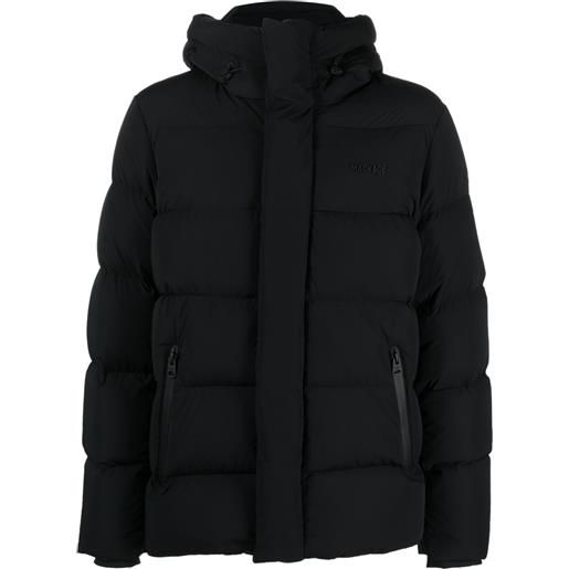 Mackage giacca imbottito con logo goffrato - nero