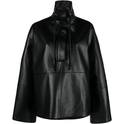 Nanushka giacca con coulisse - nero