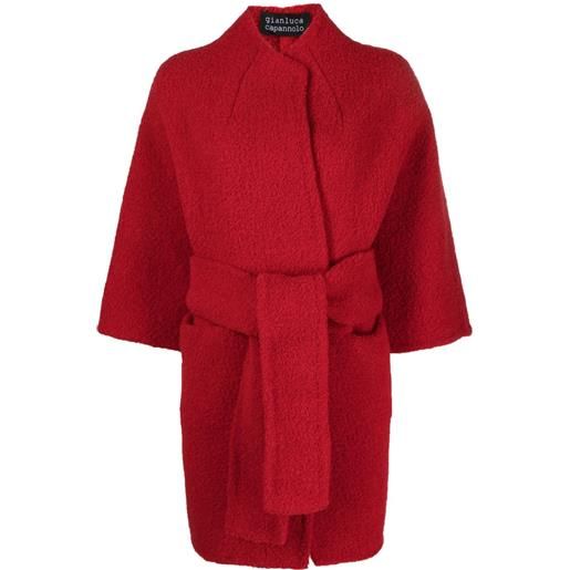 Gianluca Capannolo jane belted wool-blend coat - rosso
