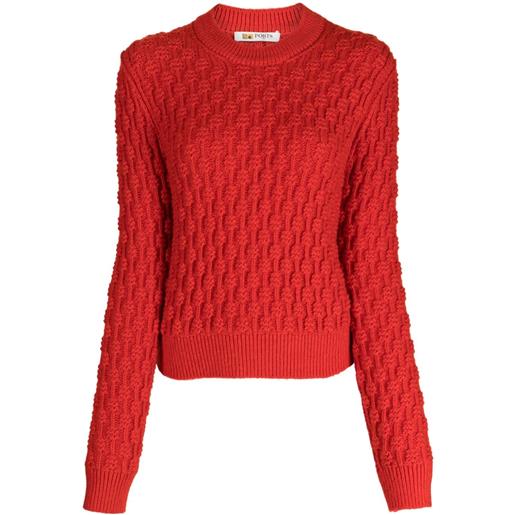 Ports 1961 maglione girocollo - rosso