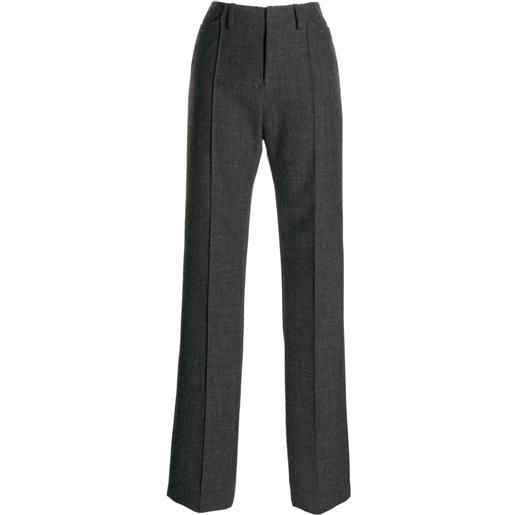 MERYLL ROGGE straight-leg wool trousers - grigio