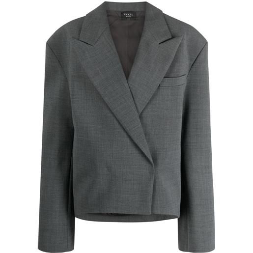 A.W.A.K.E. Mode blazer doppiopetto sartoriale - grigio