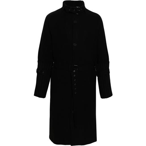 Ximon Lee cappotto con cintura - nero