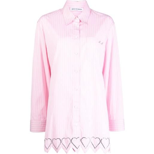MACH & MACH camicia a righe - rosa