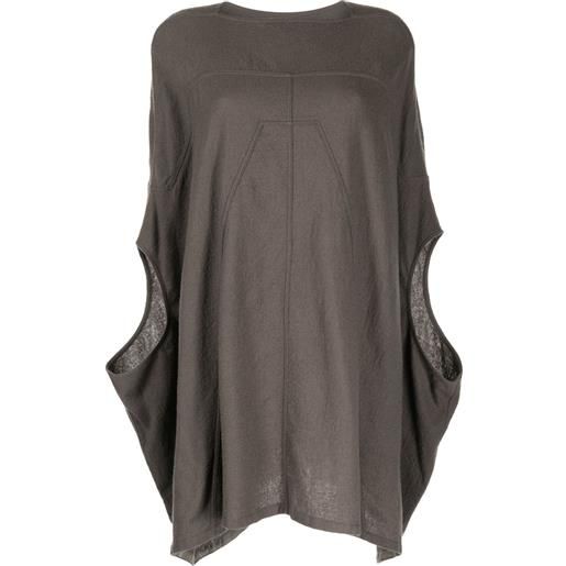 Rick Owens t-shirt oversize - grigio