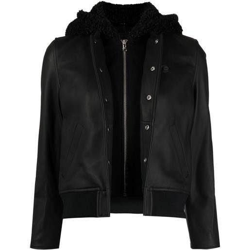 SPORT b. by agnès b. giacca con cappuccio rimovibile - nero