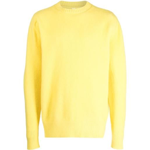 OAMC maglione con logo a intarsio - giallo