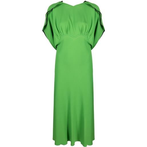 Victoria Beckham abito midi - verde