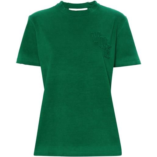Golden Goose t-shirt con cappuccio - verde