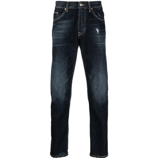 DONDUP jeans slim con effetto vissuto - blu