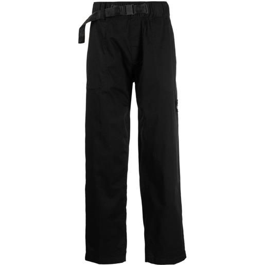 Calvin Klein pantaloni dritti con cintura - nero