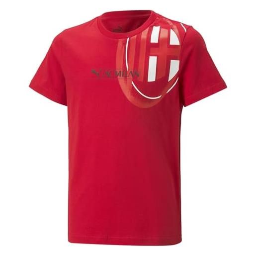 AC Milan 769336 ftbl. Legacy tee jr t-shirt unisex - bambino tango red -black 164