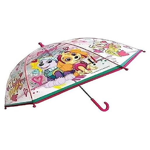 Nickelodeon cerda ombrello poe manuale paw patrol bubble party 45cm, il design dell'articolo può variare, rosa, small, classico