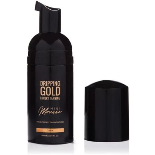 Dripping Gold la schiuma autoabbronzante da viaggio dark (mini mousse) 90 ml