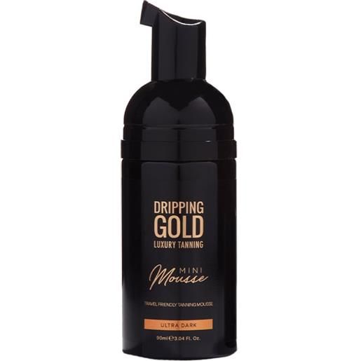 Dripping Gold schiuma autoabbronzante da viaggio ultra dark (mini mousse) 90 ml