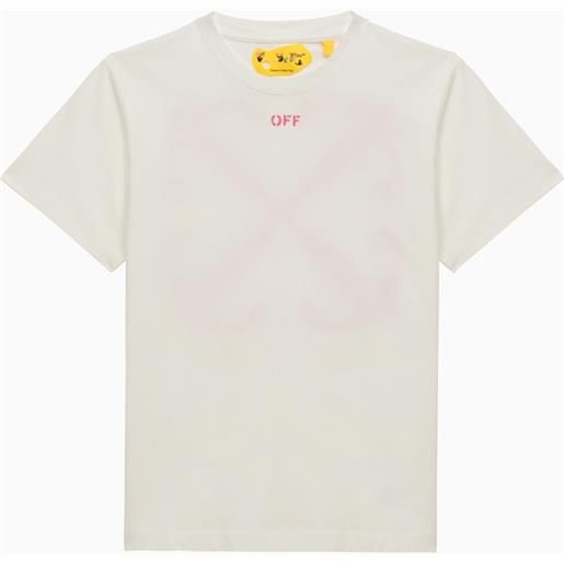 Off-White™ t-shirt bianca con logo off in cotone