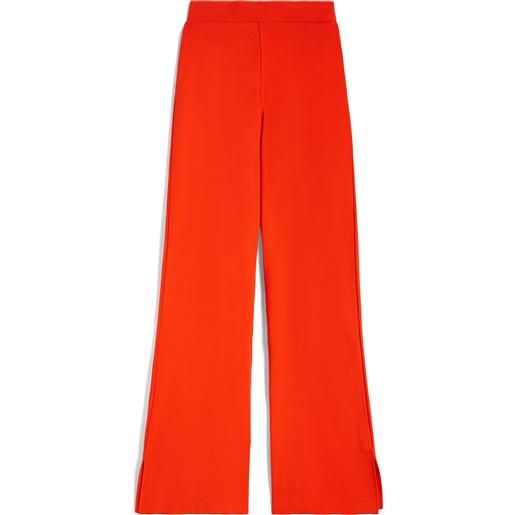 Freddy pantaloni in costina dal fondo flare con spacchi laterali