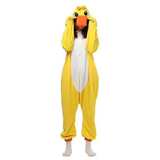 LBJR adulto cosplay costumi unisex animale pigiama, m, giallo