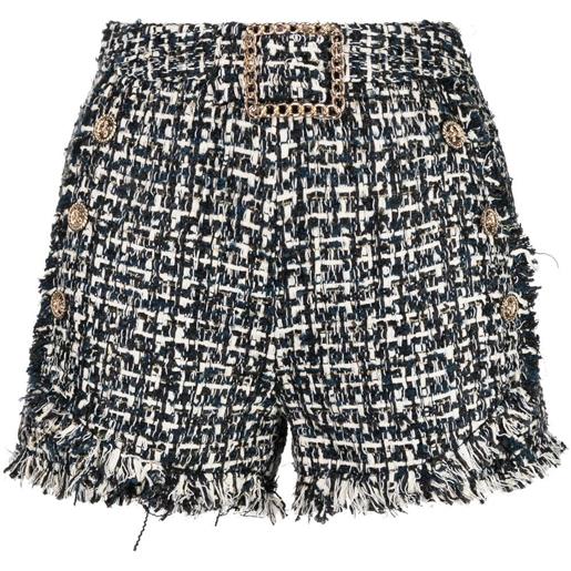 Edward Achour Paris shorts in tweed - nero