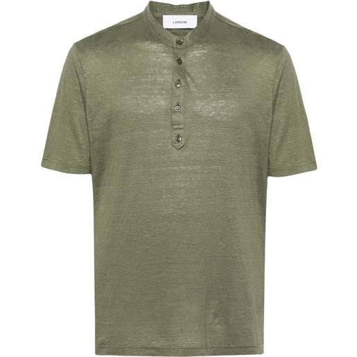 Lardini t-shirt con collo rialzato - verde