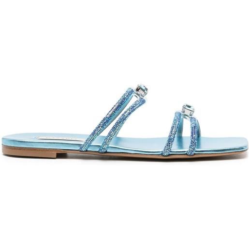 Casadei sandali slides con decorazione - blu