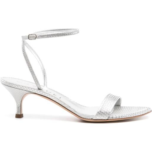Casadei sandali superblade diadema in pelle - argento