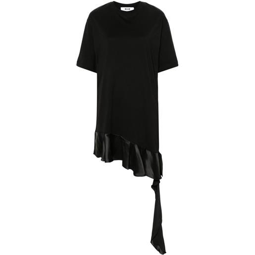 MSGM abito modello t-shirt a maniche corte - nero