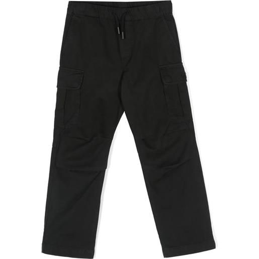 Diesel kids pantalone in cotone nero