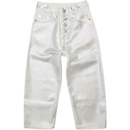 MM6 Maison Margiela kids pantalone in cotone bianco