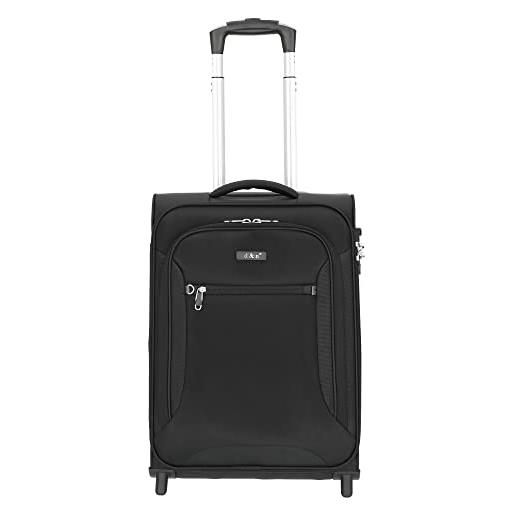 D & N d&n travel line 6404 bagaglio a mano, 49 cm, 32 liters, nero (schwarz)