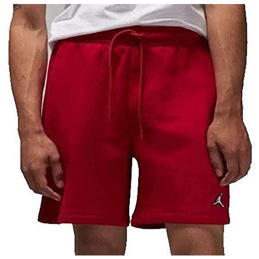 Nike essential pantaloncini palestra rosso/bianco s