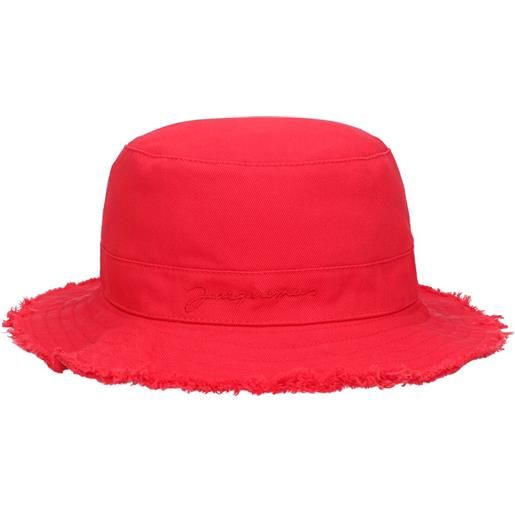 JACQUEMUS cappello bucket in cotone con logo