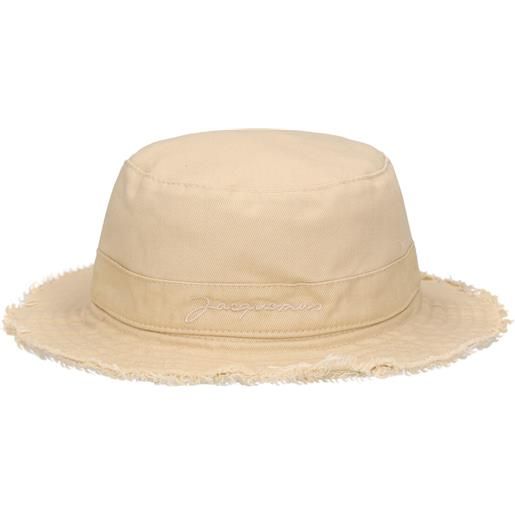 JACQUEMUS cappello bucket in cotone con logo