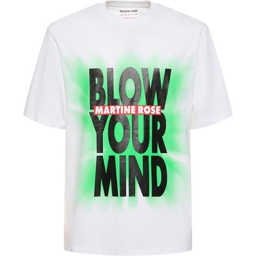 MARTINE ROSE t-shirt blow your mind in jersey di cotone