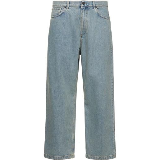 MOSCHINO jeans larghi in denim di cotone