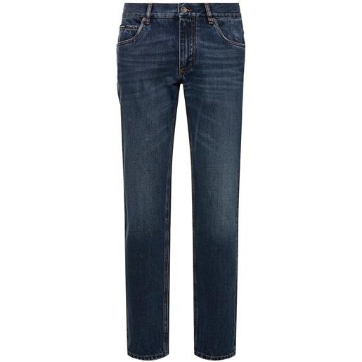 DOLCE & GABBANA jeans regular fit in denim washed