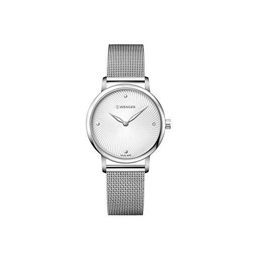 WENGER donna urban donnissima - orologio al quarzo analogico in acciaio inossidabile fabbricato in svizzera 01.1721.107