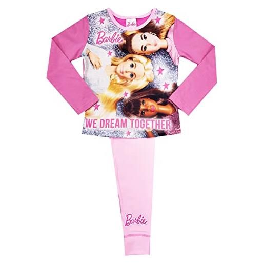 Barbie pigiama da bambina dream, rosa, 5-6 anni