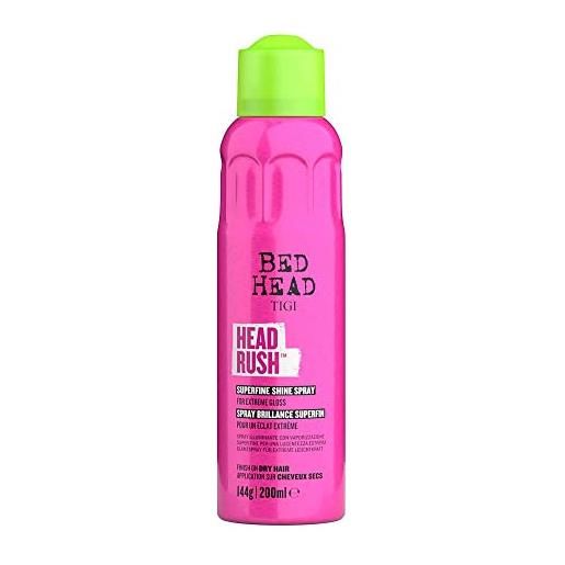 TIGI head rush spray per capelli lucenti, 200 ml