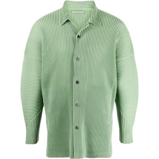 Homme Plissé Issey Miyake camicia plissé - verde