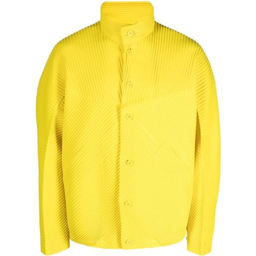 Homme Plissé Issey Miyake giacca plissettata - giallo