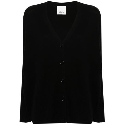 Allude cardigan con scollo a v - nero