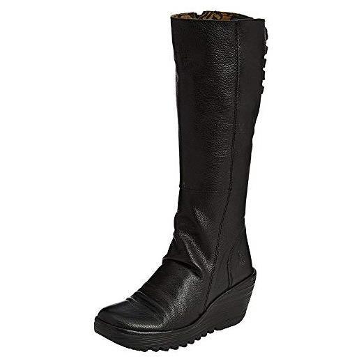 Fly London yust, stivali donna, nero (black 029), 37 eu