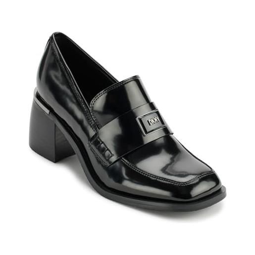 DKNY gracy loafer pump, pompa donna, black, 37 eu