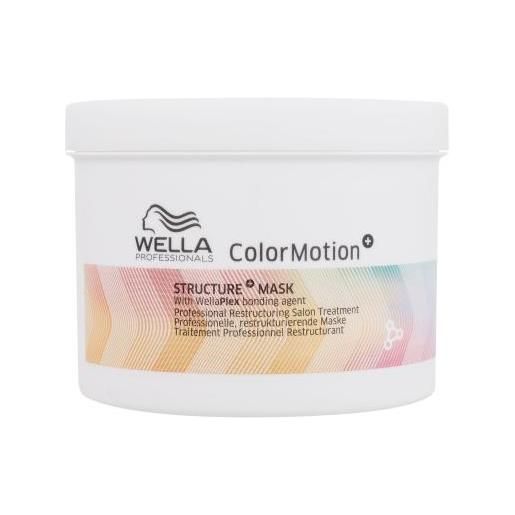 Wella Professionals color. Motion+ structure mask maschera rinforzante per pettinabilità e lucentezza dei capelli 500 ml per donna