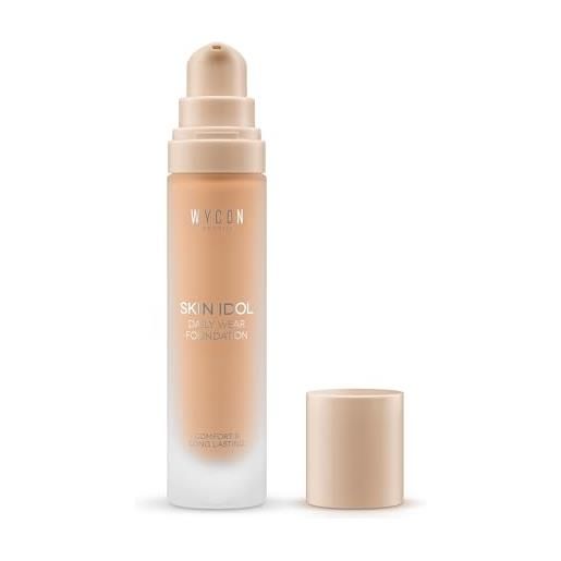WYCON cosmetics skin idol liquid foundation fondotinta liquido long lasting dalla texture leggera e uniformante n35