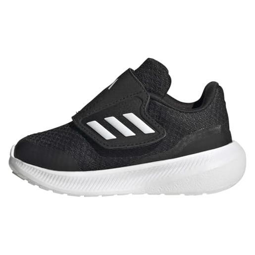adidas run. Falcon 3.0 hook-and-loop shoes, low (non football) unisex-bimbi 0-24, rosa (lucid fuchsia/blue dawn/core black), 20 eu