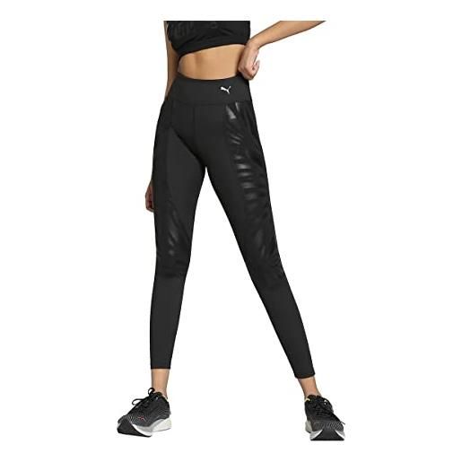 PUMA nova shine eversculpt leggings da allenamento da donna, nero, m